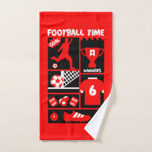 British Soccer Football Badhandtuch Set