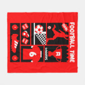 British Soccer Football Fleecedecke (Vorderseite (Horizontal))