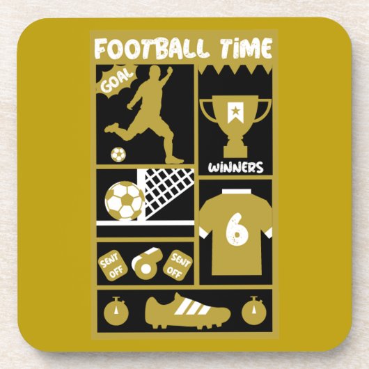 British Soccer Football Getränkeuntersetzer (Vorderseite)