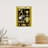 British Soccer Football Poster (Küche)