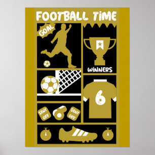 British Soccer Football Poster