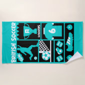 British Soccer Strandtuch (Vorderseite)