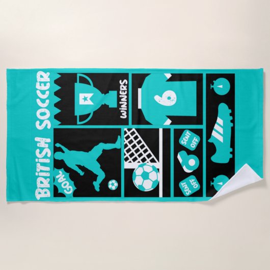 British Soccer Strandtuch (Vorderseite)