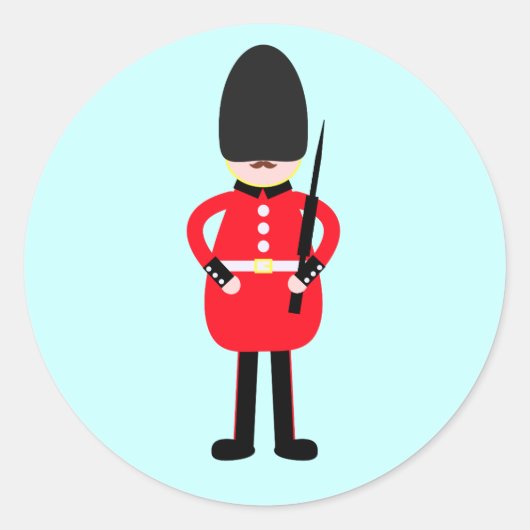 British Soldier Runder Aufkleber (Vorderseite)