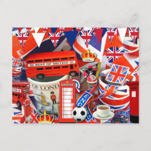 British Souvenirs Postcard Postkarte