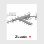 British Sten MKII Submachine Gun Aufkleber (Blatt)