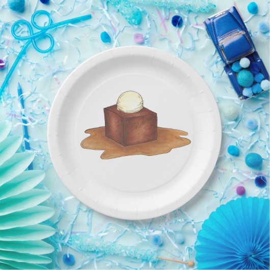 British Sticky Toffee Pudding Dessert Feinschmecke Pappteller (Party)