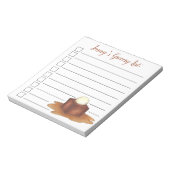 British Sticky Toffee Pudding Dessert Lebensmittel Notizblock (Rotiert)