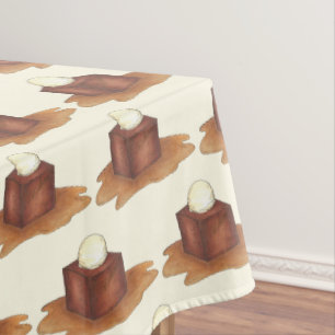 British Sticky Toffee Pudding Dessert Süßigkeiten Tischdecke