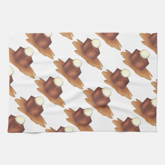 British Sticky Toffee Pudding England Feinschmecke Geschirrtuch (Horizontal)