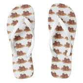 British Sticky Toffee Pudding England Flip Flops Badesandalen (Fußbett)