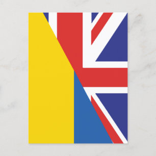 British support towards Ukraine Sherpa Blanket Postkarte