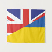British support towards Ukraine Sherpa Blanket Wandteppich (Vorderseite (Horizontal))