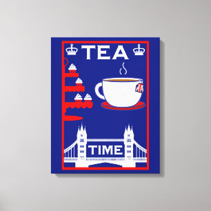 British Tea Lovers Leinwanddruck