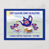 British Teatime ~ Postcard Postkarte (Vorderseite)