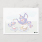 British Teatime ~ Postcard Postkarte (Rückseite)