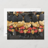 British Teddy Bear Guardsmen Postcard Postkarte (Vorne/Hinten)