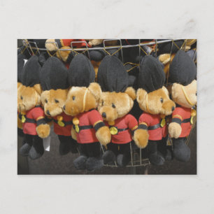 British Teddy Bear Guardsmen Postcard Postkarte