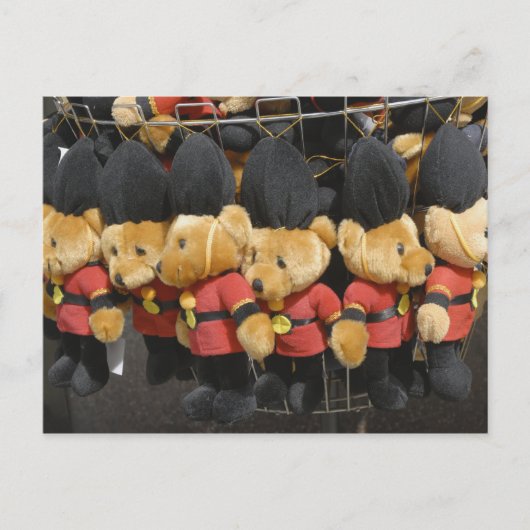 British Teddy Bear Guardsmen Postcard Postkarte (Vorderseite)