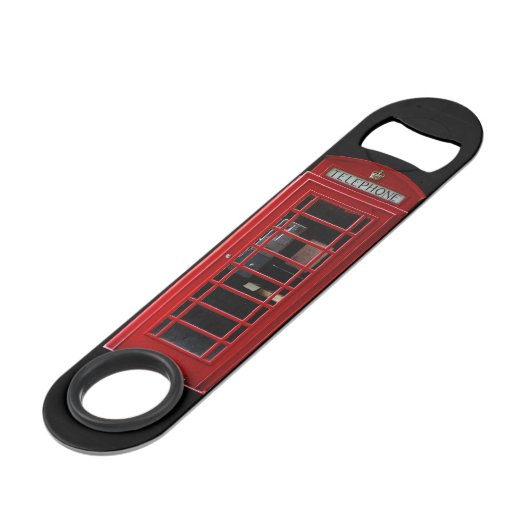 British Telephone Box BottleOpener Speed Flaschenöffner (Vorderseite Schrägansicht)