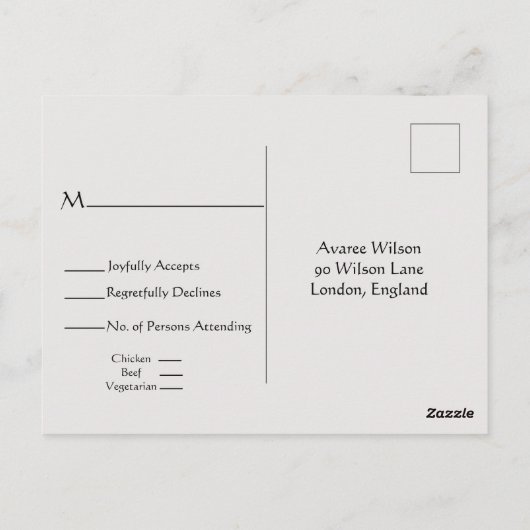 British Thatched Hütte UAWG Postkarte (Rückseite)