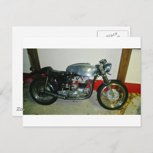 British Triton Motorrad. Postkarte (Vorne/Hinten)