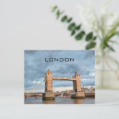 British UK London Tower Bridge Boats Travel Postkarte (Stehend Vorderseite)