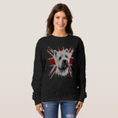 British UK Westie Great Britain West Highland Whit Sweatshirt (Vorne ganz)
