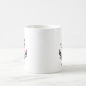 British Union Jack Anchor with Waves - Nautical Kaffeetasse (Mittel)