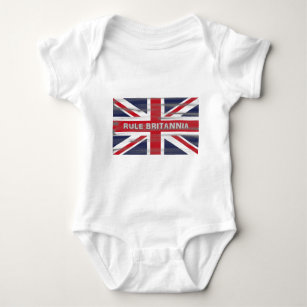 British Union Jack Flag Baby Strampler
