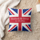 British Union Jack Flag Britische Personalisiert W Kissen (Decke)