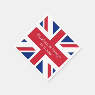 British Union Jack Flag British Wedding Serviette
