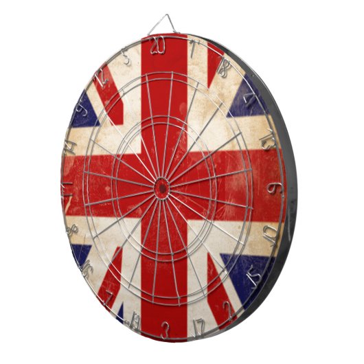 British Union Jack Flag Dartscheibe (Vorderseite rechts)