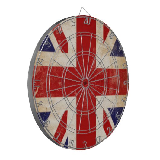 British Union Jack Flag Dartscheibe (Vorderseite Links)