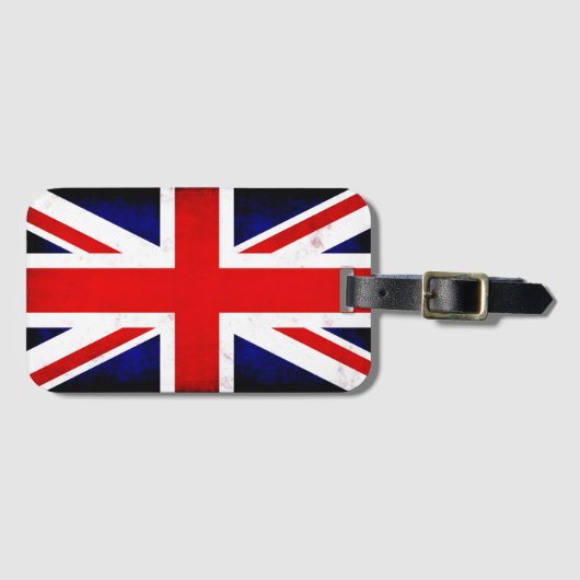 British Union Jack Flag Gepäckanhänger (Vorderseite (Horizontal))