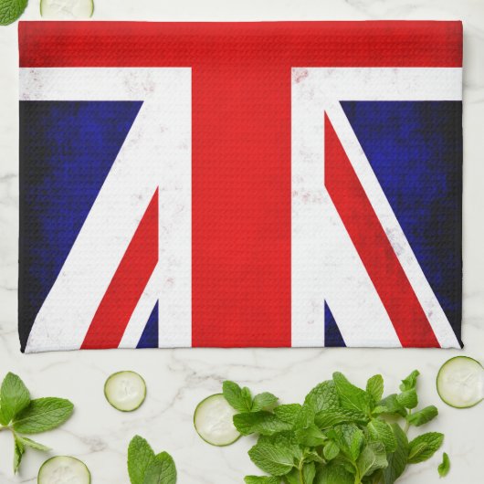 British Union Jack Flag Geschirrtuch (Gefaltet)