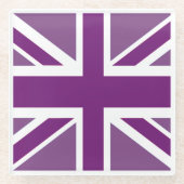 British Union Jack Flag Glasuntersetzer (Vorderseite)