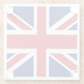 British Union Jack Flag Glasuntersetzer (Rückseite)