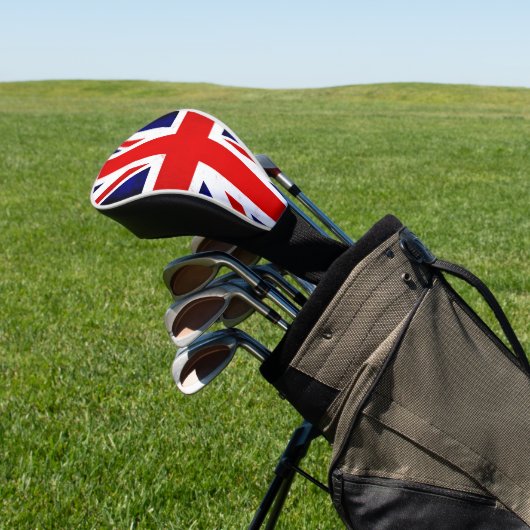 British Union Jack Flag Golf Headcover (In SItu)