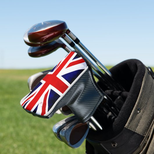 British Union Jack Flag Golf Headcover (In Situ)