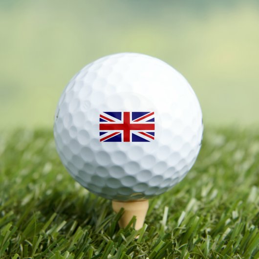 British Union Jack Flag Golfball (Insitu T-Shirt)