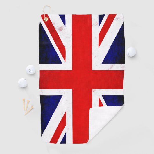 British Union Jack Flag Golfhandtuch (Insitu)