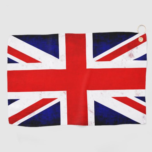 British Union Jack Flag Golfhandtuch (Horizontal)