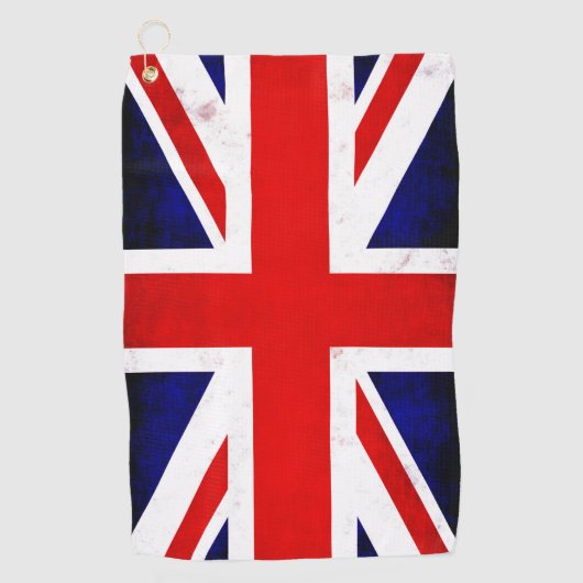 British Union Jack Flag Golfhandtuch (Vorderseite)