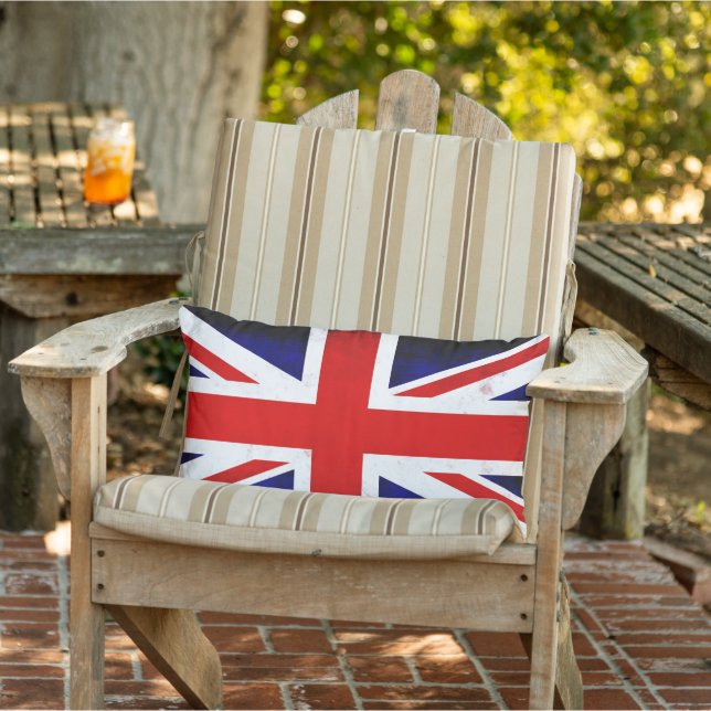 British Union Jack Flag Kissen Für Draußen (Stuhl )