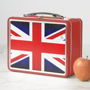 British Union Jack Flag Metall Brotdose
