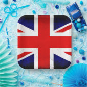 British Union Jack Flag Pappteller (Party)