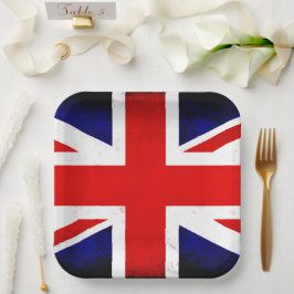 British Union Jack Flag Pappteller