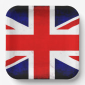 British Union Jack Flag Pappteller (Vorderseite)