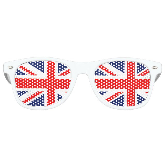 British Union Jack Flag Partybrille (Vorderseite)